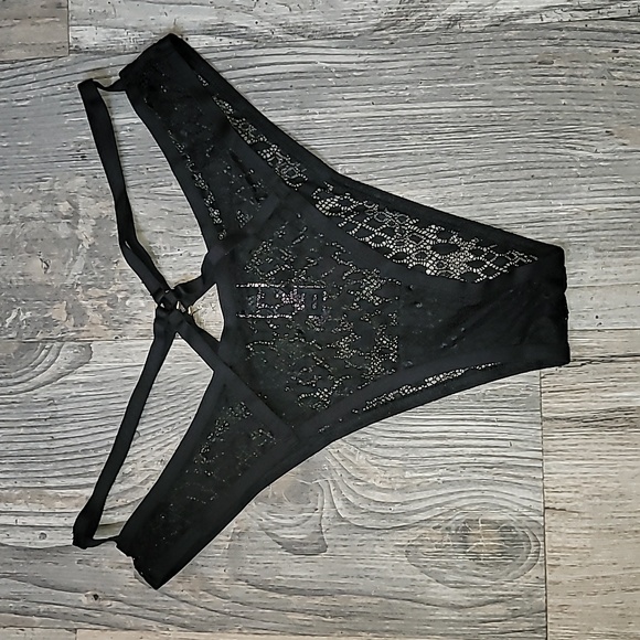 Victoria's Secret Very Sexy Brazilian Slip Snake Print Lace Medium *NEW* - Picture 4 of 5